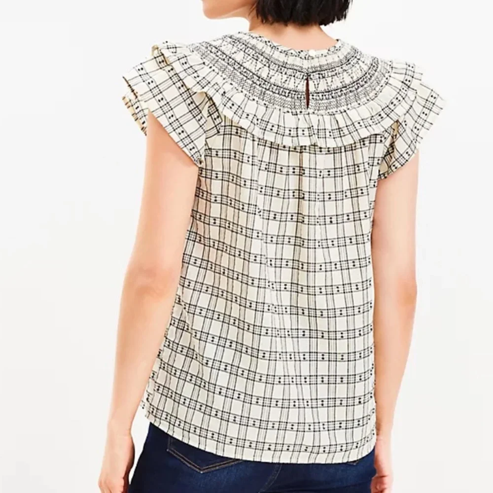 LOFT ruffle top - Picture 4 of 12